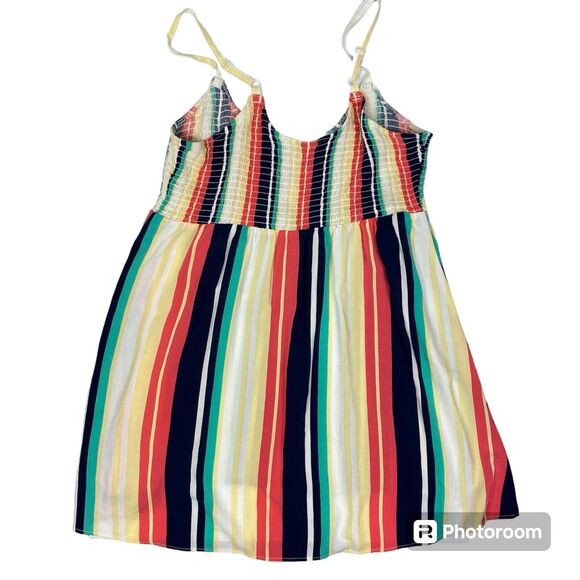 ⭐️Torrid Babydoll Tank Top Sz Large Multicolor Stripe Candy Stripes - Picture 3 of 7